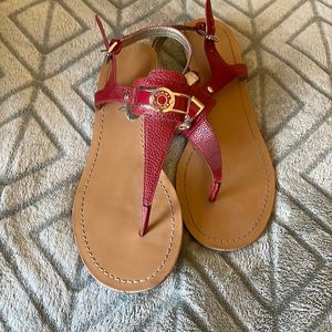Tommy Hilfiger red sandals.